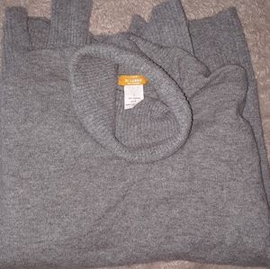 Large J Crew 100% Cashmere Grey Sweater